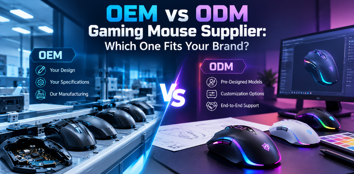 OEM vs ODM Gaming Mouse Supplier: Which One Fits Your Brand?
