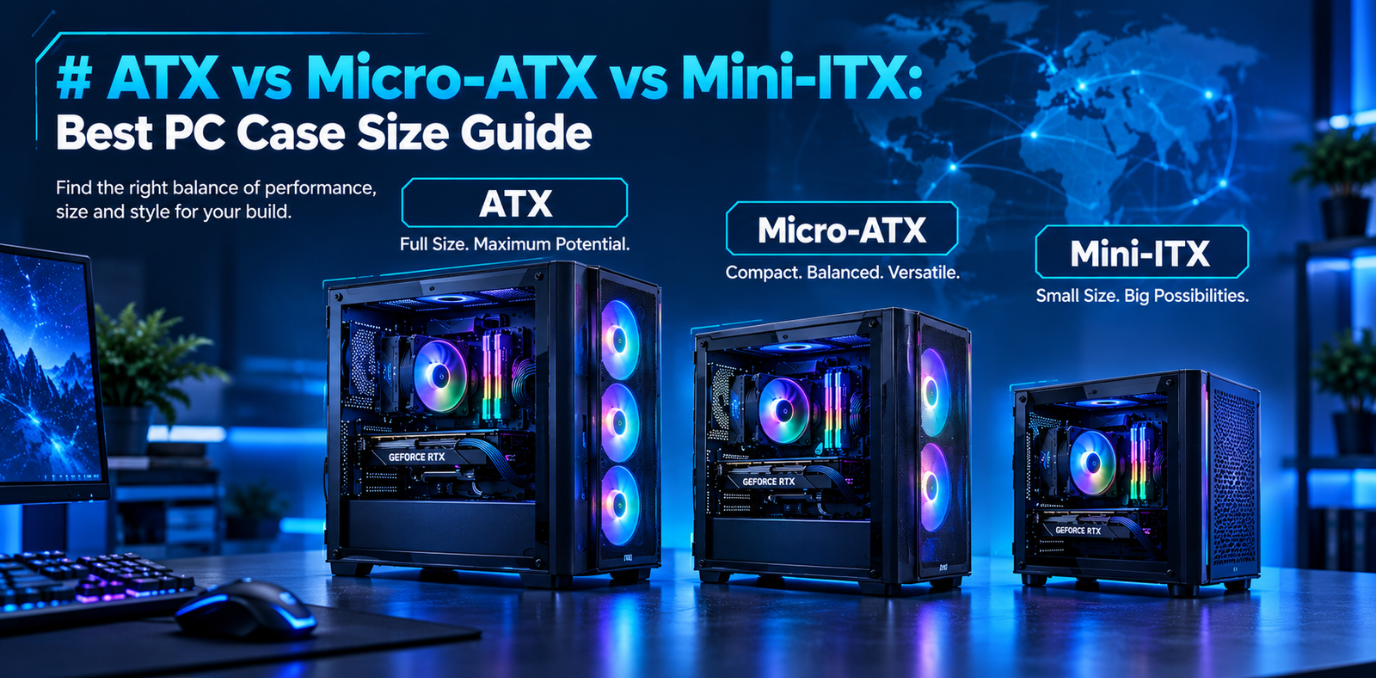 ATX vs Micro-ATX vs Mini-ITX: Best PC Case Size Guide