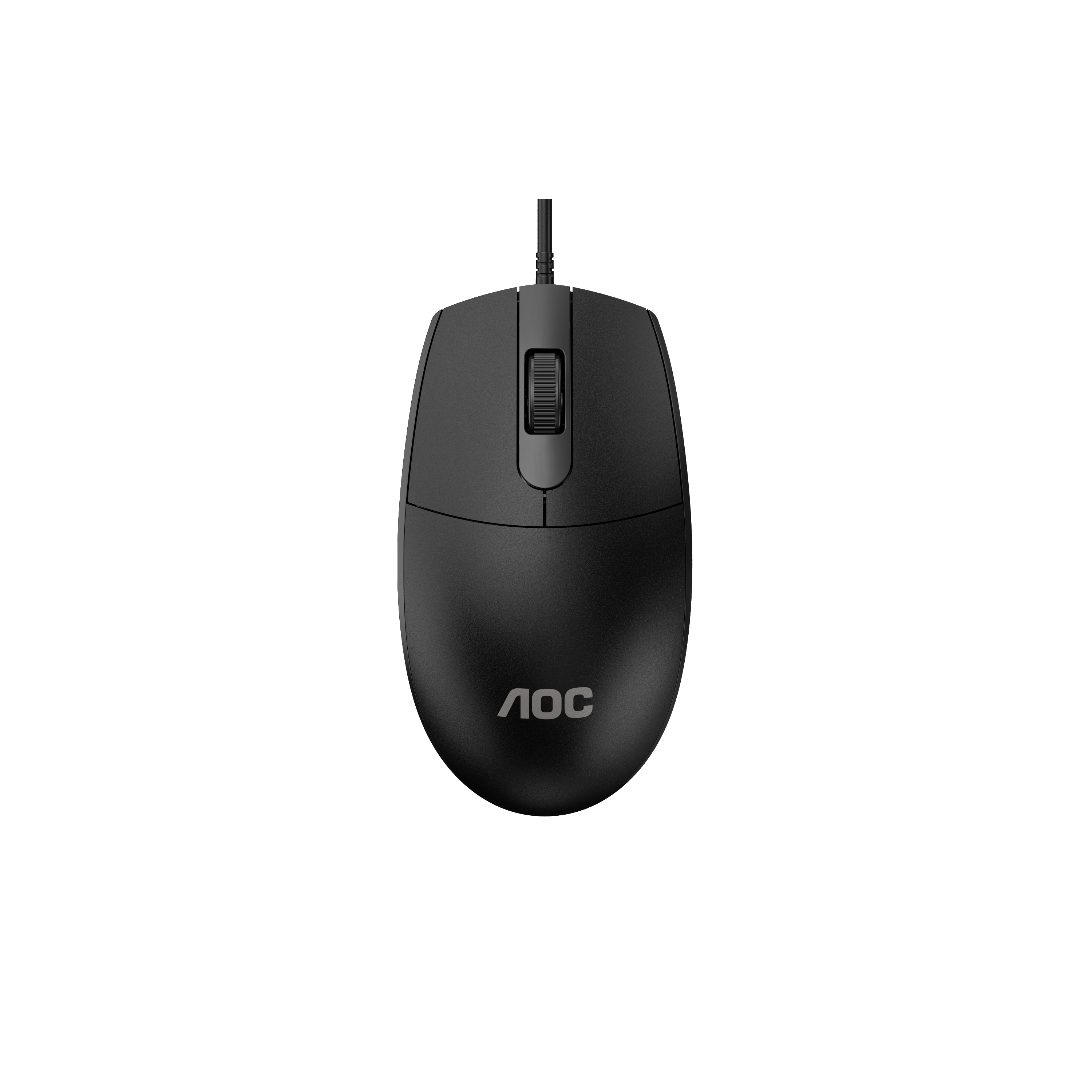 AOC Business Wired Mouse - MS100B/LA - 1000 DPI, 4 Keys, Lightweight 70g, 1.5m USB Cable