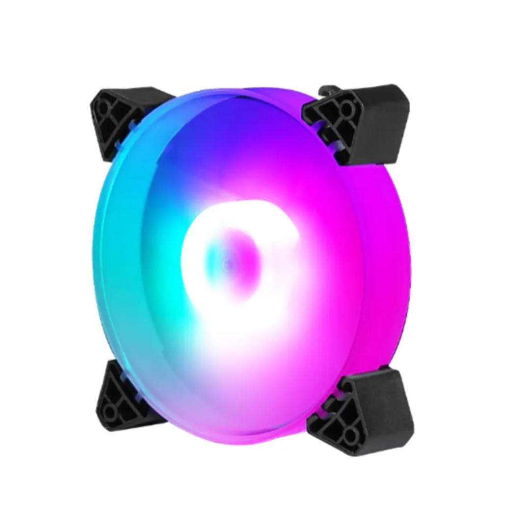 AOC PC Cooling Fan T208 – 120mm Internal RGB Lighting, Hydraulic Bearing, Big 4-Pin Interface