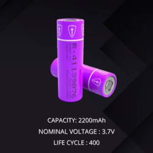 Lithium ION Cylindrical Cell 18650 -2200mAh-3C