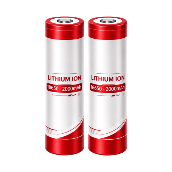 Lithium ION Cylindrical Cell 18650  -2000mAh Pack of 2