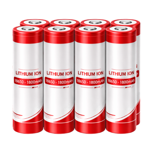 Lithium ION Cylindrical Cell 18650  -1800mAh Pack of 8